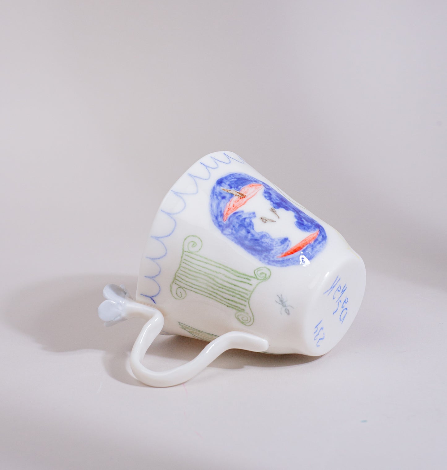 Blue tea set