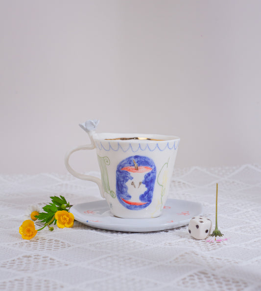 Blue tea set