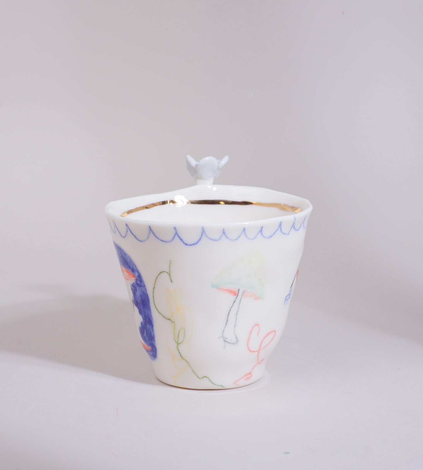 Blue tea set