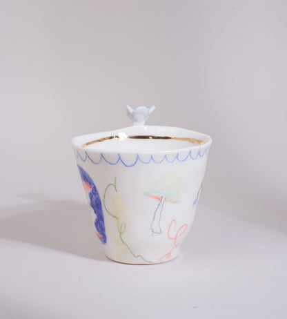Blue tea set